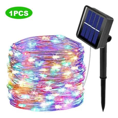 Pisca-Pisca LED Solar: - Descontaso