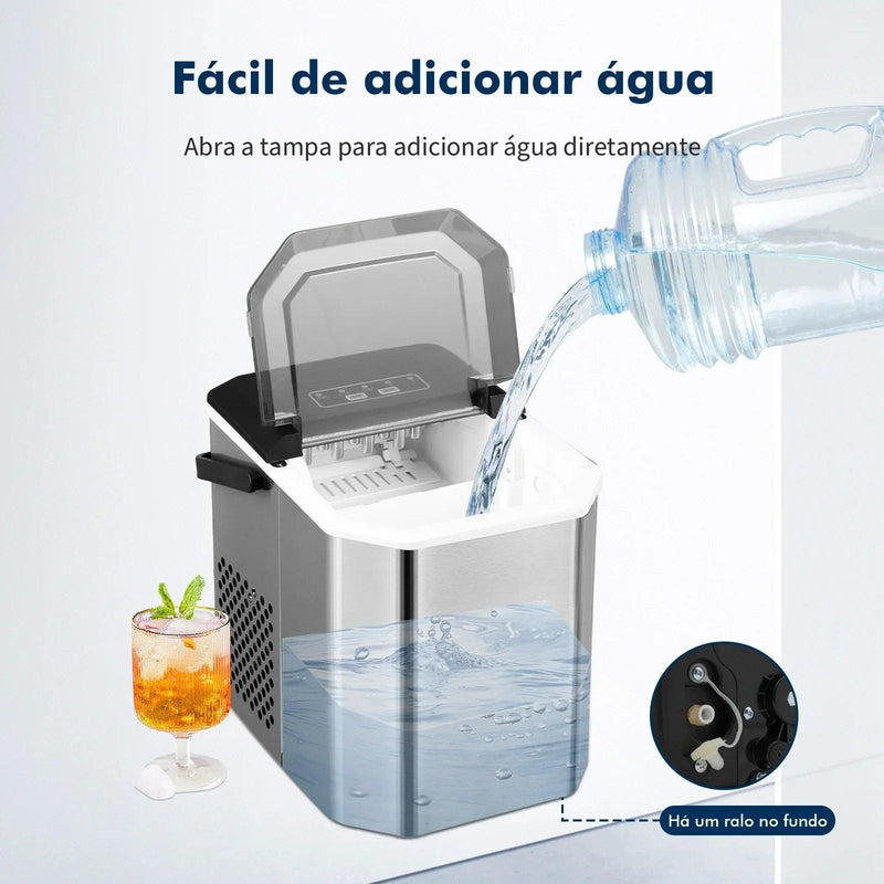 Máquina de Hielo EUHOMY: ¡Bebidas Frías al Instante para tus Reuniones! - Descontaso