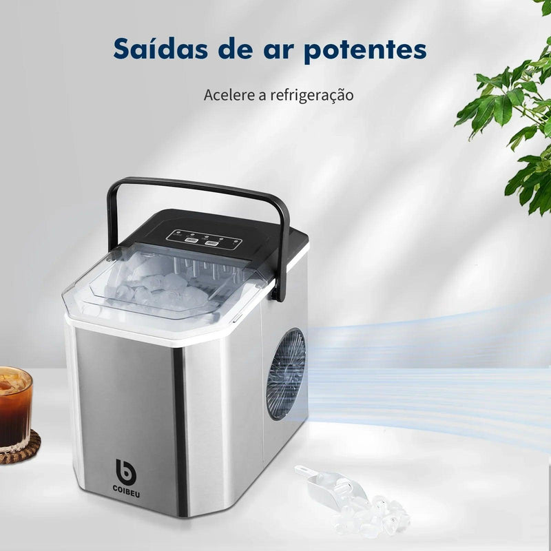 Máquina de Hielo EUHOMY: ¡Bebidas Frías al Instante para tus Reuniones! - Descontaso