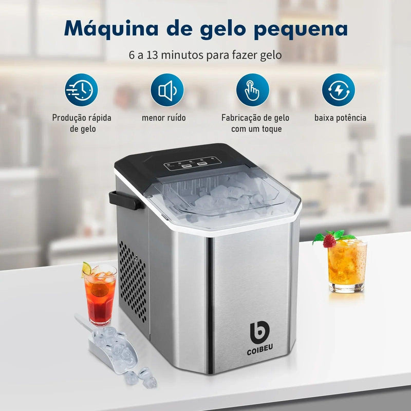 Máquina de Hielo EUHOMY: ¡Bebidas Frías al Instante para tus Reuniones! - Descontaso